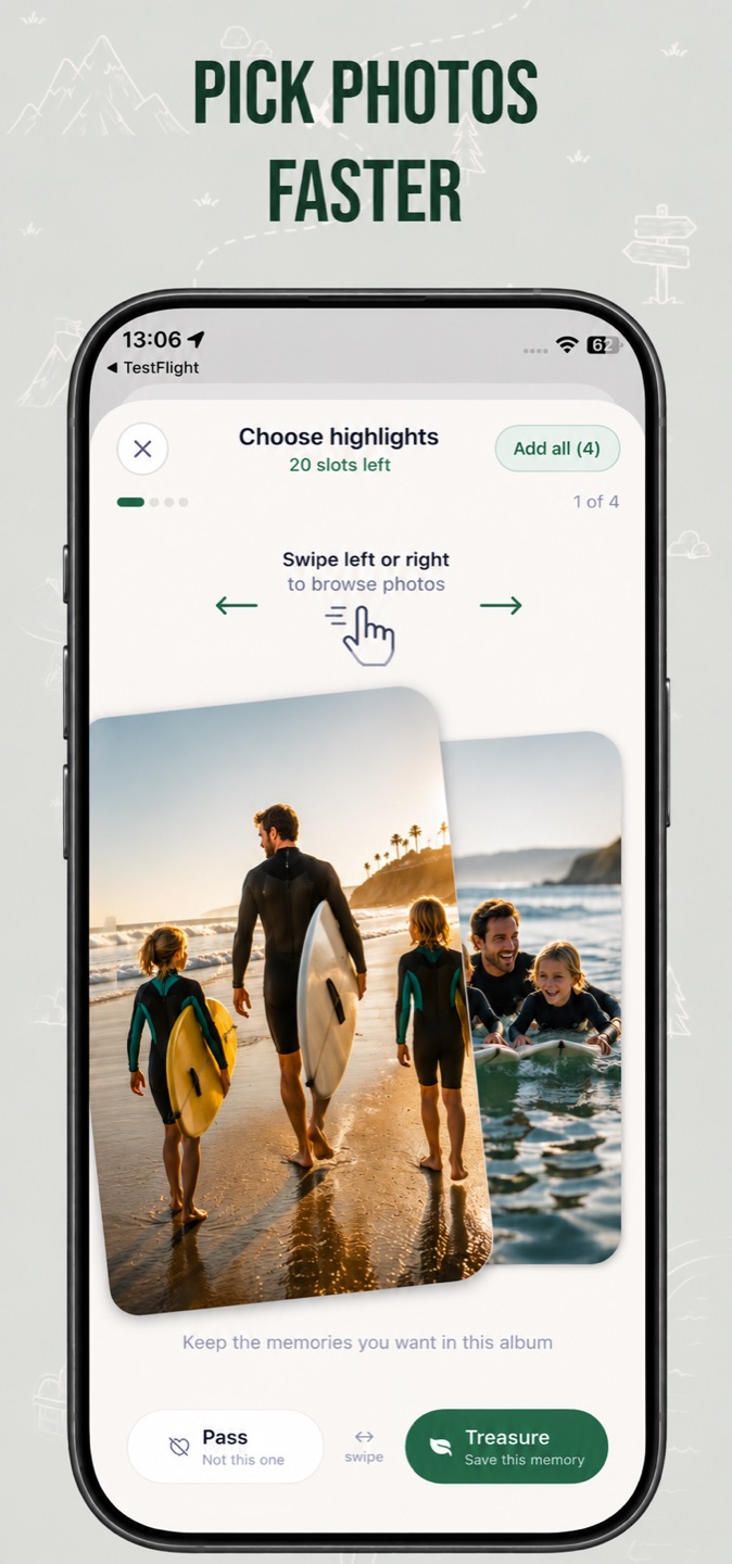 PocketTreasures — Pick Photos Faster